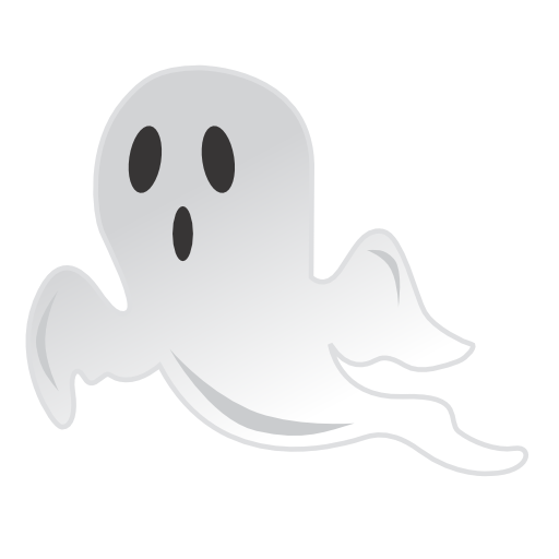 a floating ghost